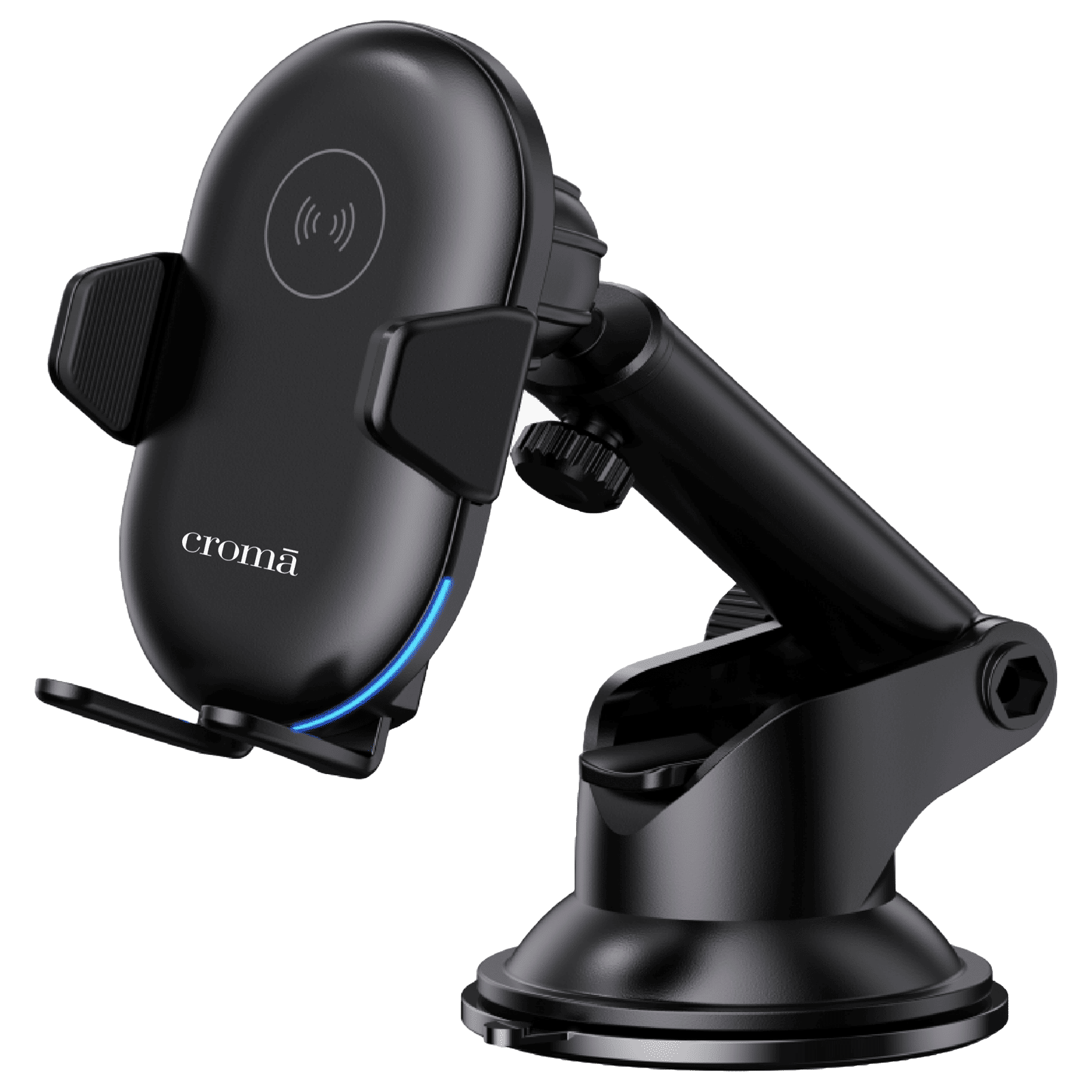 Croma Dashboard Mobile Holder (Infrared Sensor Lock, Black)_1