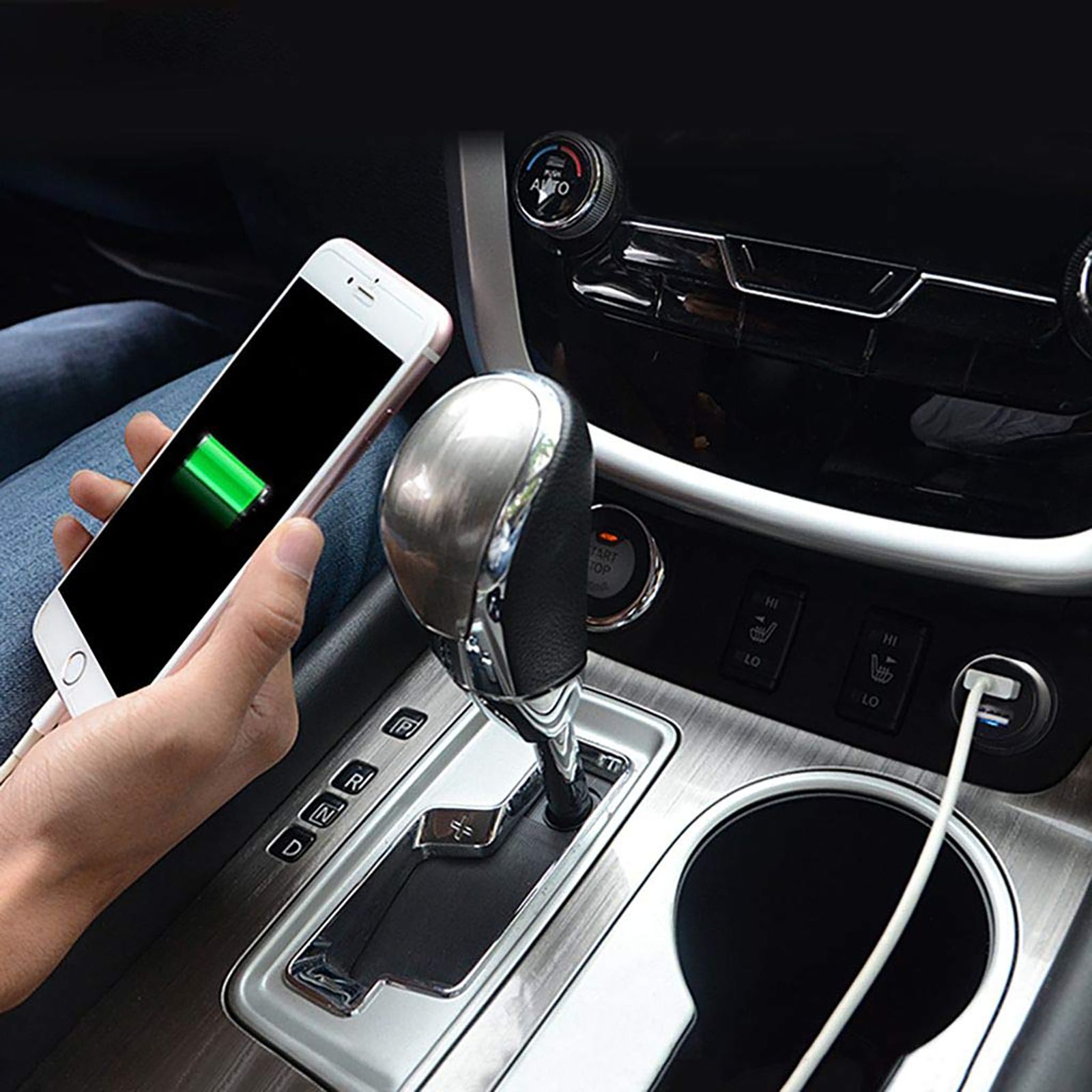 Lenovo 90 Watts 2 USB Ports Car Charging Adapter (Intelligent Fast Charging, HC11, Black)_7