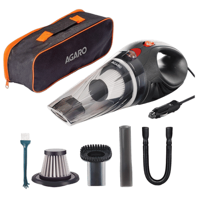 AGARO CV1077 106W Car Vacuum Cleaner with Powerful Suction (Copper Winded Motor, Black)