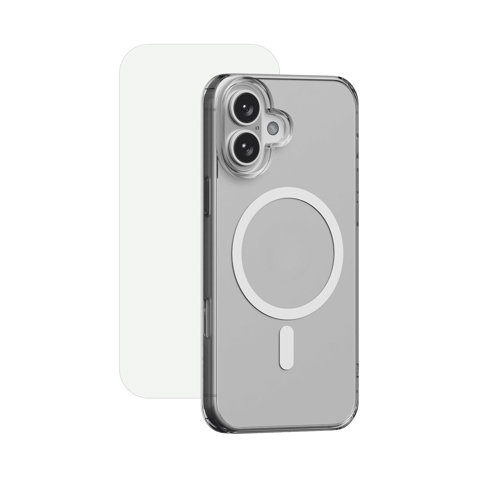 HYPHEN DURO Tempered Glass & TPU Back Cover Combo for Apple iPhone 16 (Shock Absorbent, Clear) HYPHEN DURO Tempered Glass & TPU Back Cover Combo for Apple iPhone 16 (Shock Absorbent, Clear)_1