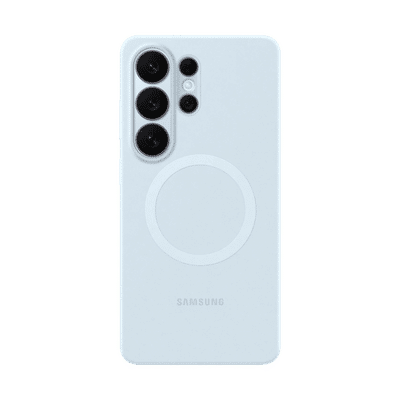 Samsung Soft Silicone Back Cover for Galaxy S26 Ultra (Built-in Magnets, Light Blue)