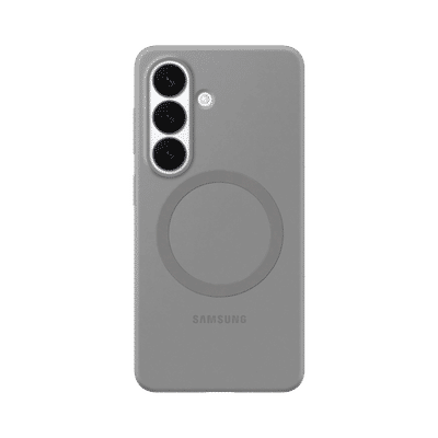 Samsung Silicone Back Cover for Galaxy S26 Ultra (Built-in Magnets, Grey)