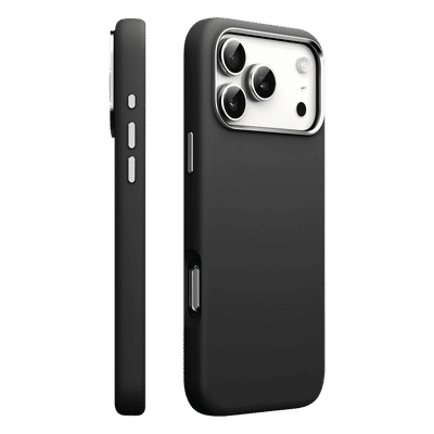 VAKU LUXOS Magpro Soft Silicon Back Cover for Apple iPhone 18 Pro (MagSafe Compatible, Black)
