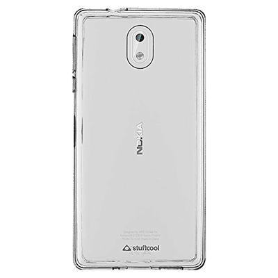 Stuffcool Blendo Hybrid Polycarbonate Back Cover for Nokia 3 (Camera Protection, Transparent)