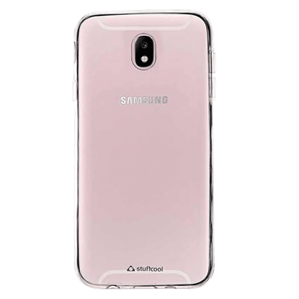 stuffcool Pure Soft Silicone Rubber Back Cover for Samsung Galaxy J7 Pro (Camera Protection, Transparent)_1