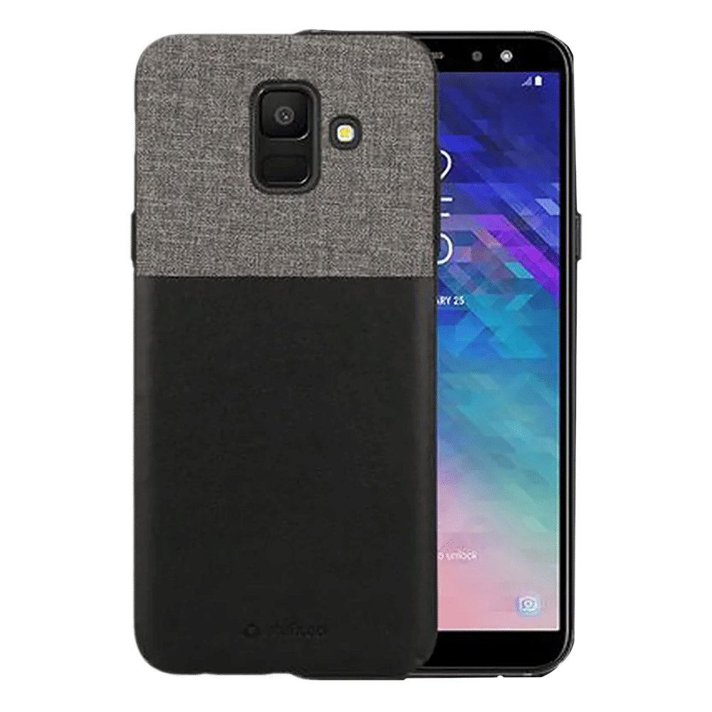 stuffcool Eto Sport PU Leather Back Cover for Samsung Galaxy A6 (Camera Protection, Black) stuffcool Eto Sport PU Leather Back Cover for Samsung Galaxy A6 (Camera Protection, Black)_3