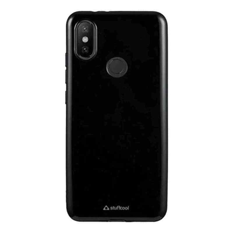 stuffcool Color Pop Soft Silicone Back Cover for Mi A2 (Camera Protection, Black) stuffcool Color Pop Soft Silicone Back Cover for Mi A2 (Camera Protection, Black)_1