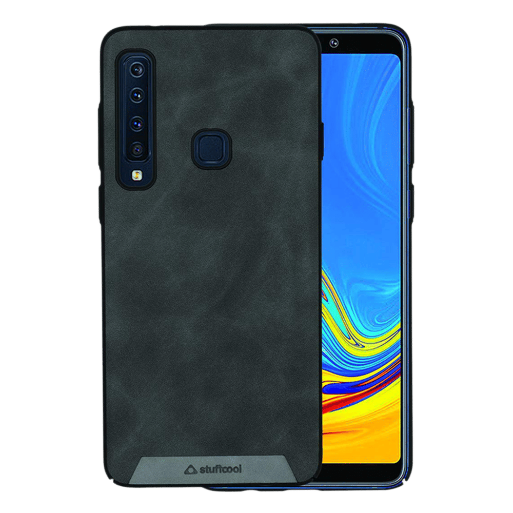 stuffcool Rego PU Leather Back Cover for Samsung Galaxy A9 2018 (Camera Protection, Black) stuffcool Rego PU Leather Back Cover for Samsung Galaxy A9 2018 (Camera Protection, Black)_1