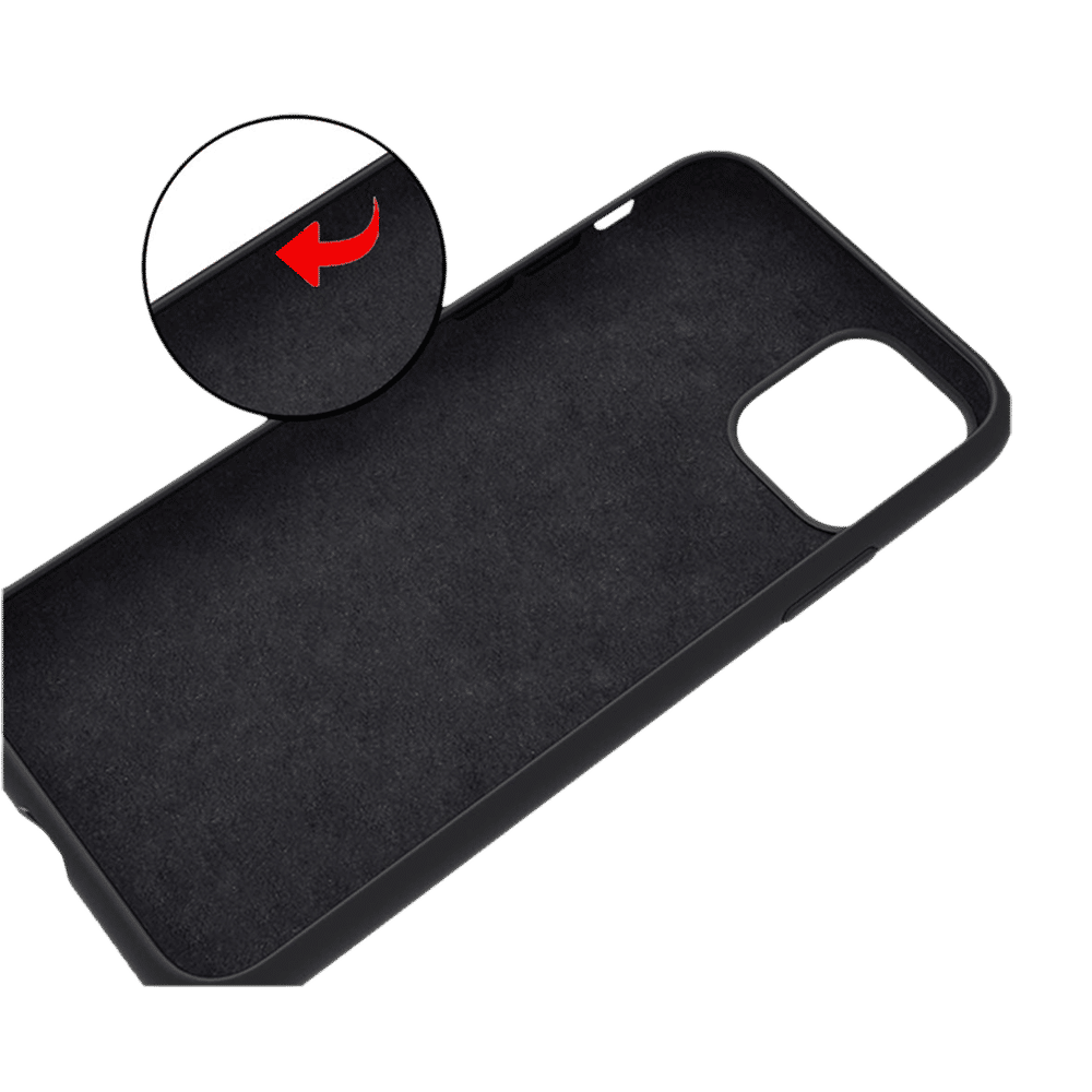stuffcool Silo Soft and Smooth Silicone Back Cover for Apple iPhone 11 Pro Max (Camera Protection, Black)_5