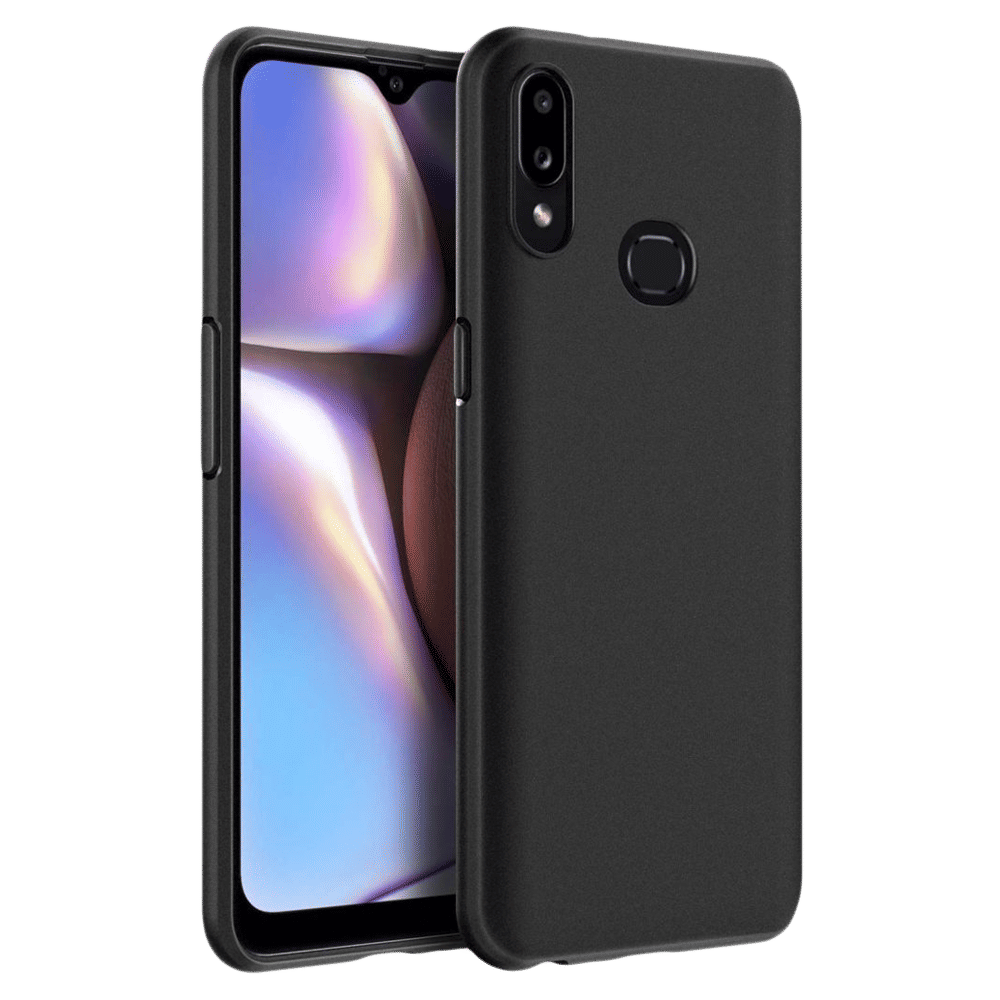 scratchgard 446 Silicone Back Cover for Galaxy A10s (Sleek Design,, Black)_1