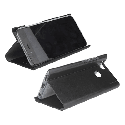 stuffcool FLPTSGA20S Leather Flip Cover for Samsung Galaxy A20s ( Easy Access To Ports, Black)