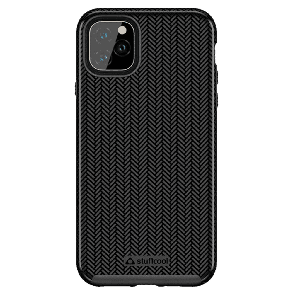 stuffcool Pine Hard Polycarbonate Back Cover for Apple iPhone 11 (Camera Protection, Black) stuffcool Pine Hard Polycarbonate Back Cover for Apple iPhone 11 (Camera Protection, Black)_1