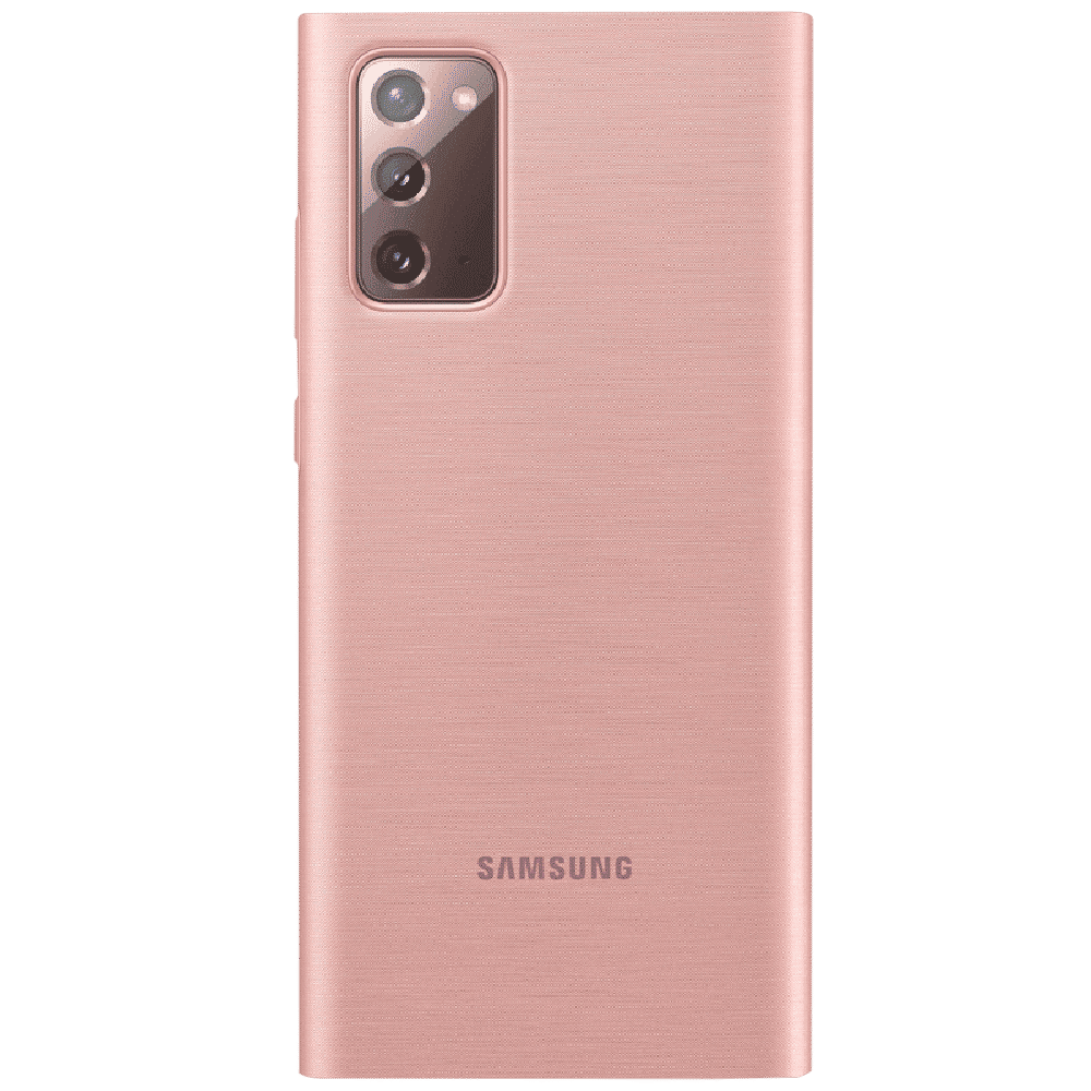 SAMSUNG Synthetic Leather Flip Cover for SAMSUNG Galaxy Note 20 (Convenient Alerts, Mystic Bronze)_5