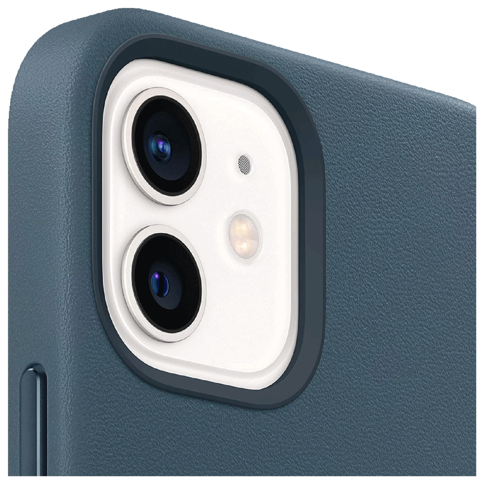 Apple Soft Leather Back Cover for Apple iPhone 12, 12 Pro (MagSafe Charging Support, Baltic Blue) Apple Soft Leather Back Cover for Apple iPhone 12, 12 Pro (MagSafe Charging Support, Baltic Blue)_4