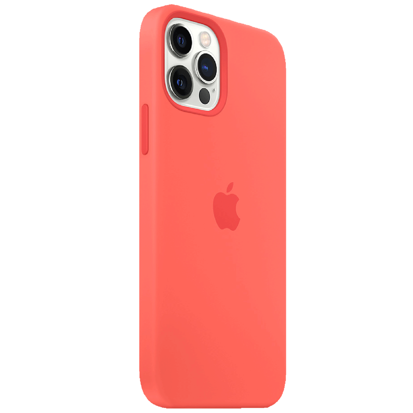 Apple Soft Silicone Back Cover for Apple iPhone 12, 12 Pro (Built-in Magnets, Pink Citrus)_2
