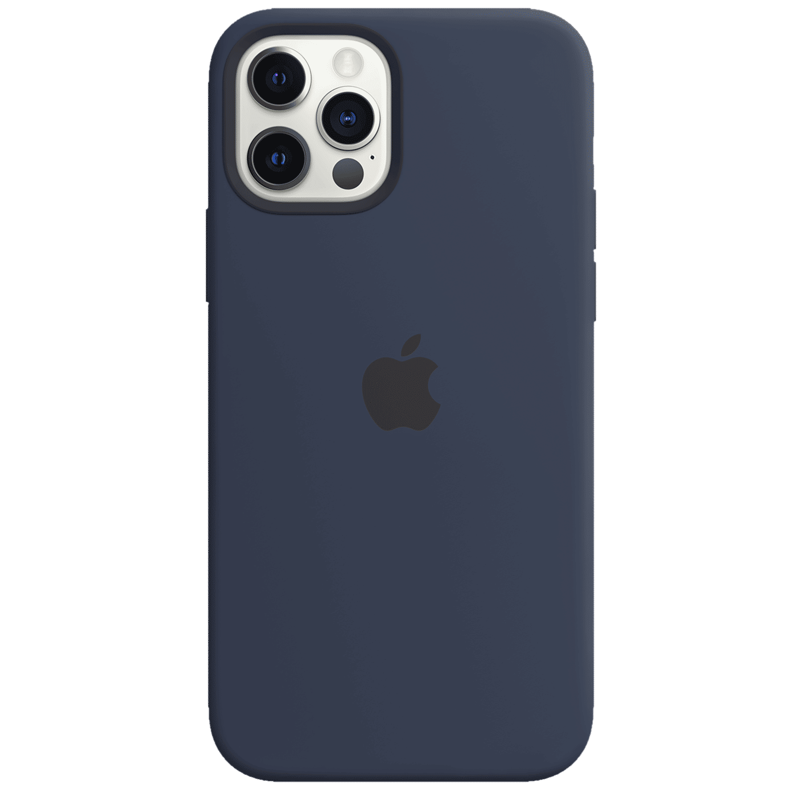 Apple Soft Silicone Back Cover for Apple iPhone 12, 12 Pro (Built-in Magnets, Deep Navy) Apple Soft Silicone Back Cover for Apple iPhone 12, 12 Pro (Built-in Magnets, Deep Navy)_1