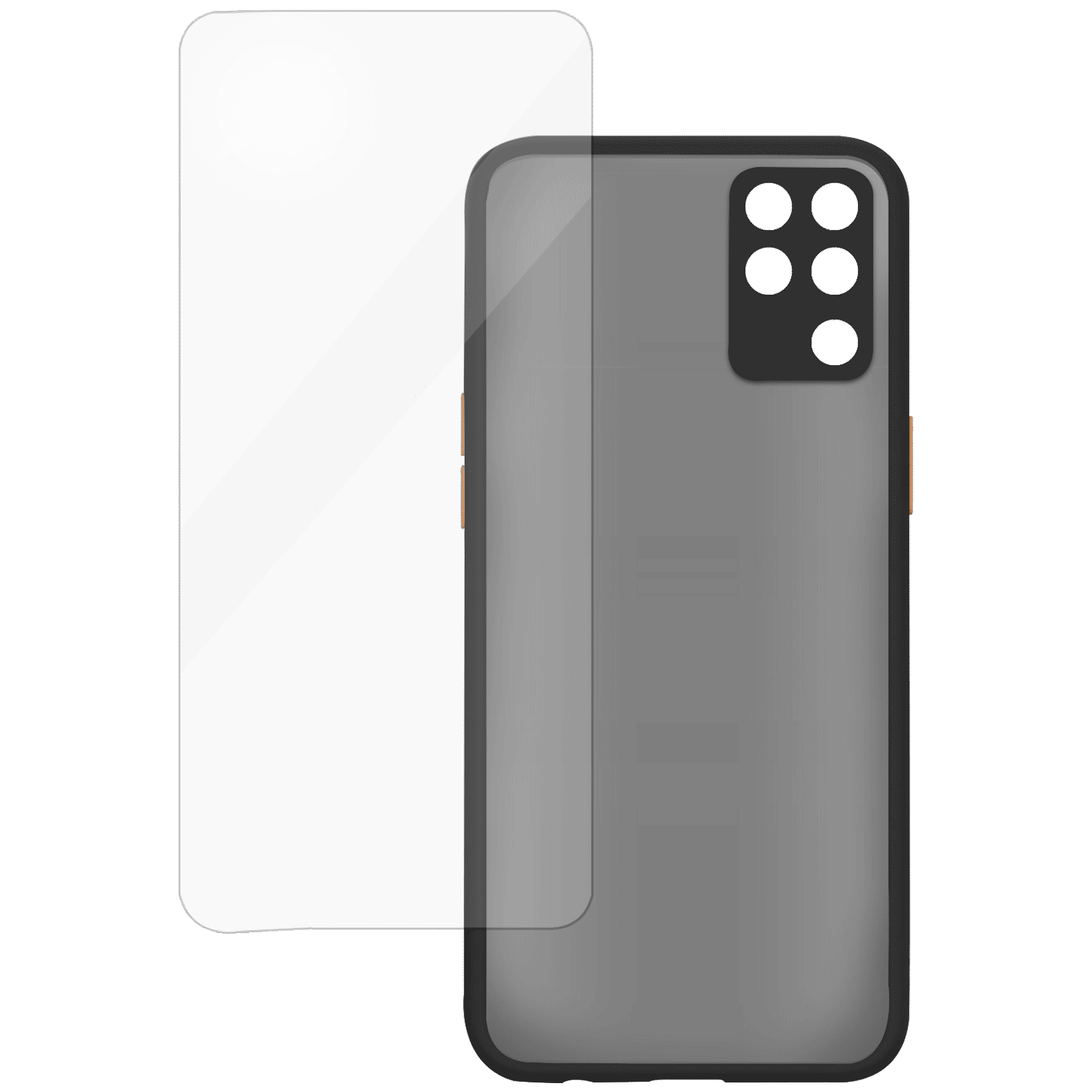 ARROW Camera Duplex Screen Protector & Polycarbonate Back Cover Combo for oppo F19 Pro (Scratch Protection, Black) ARROW Camera Duplex Screen Protector & Polycarbonate Back Cover Combo for oppo F19 Pro (Scratch Protection, Black)_2