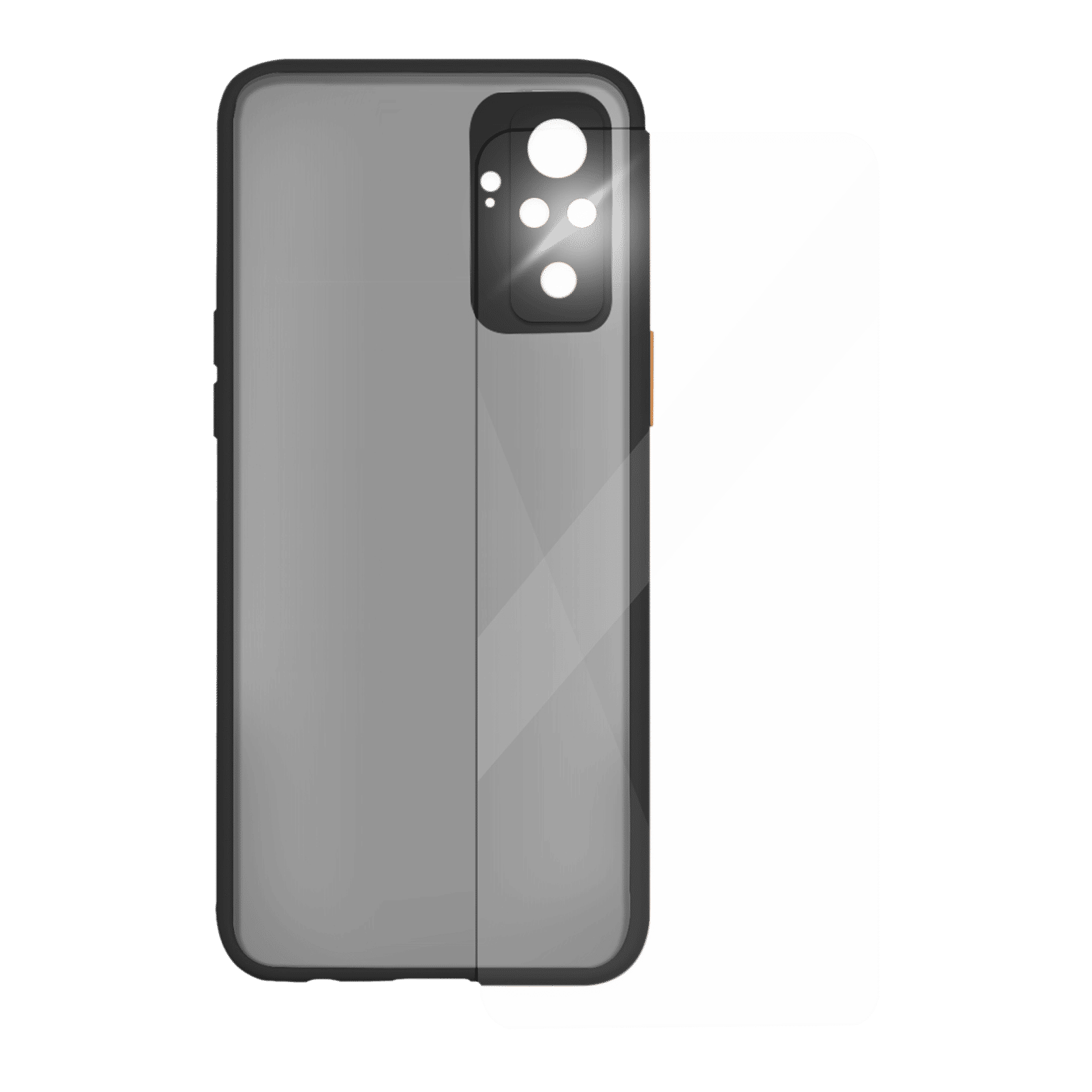 Arrow Duplex Screen Protector & Polycarbonate Back Cover Combo for Redmi Note 10 Pro (Anti Scratch Design, Black)_1