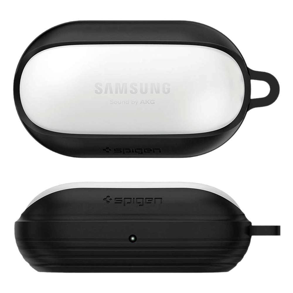 spigen Liquid Air Silicone Full Cover Case For Galaxy Buds+/Galaxy Buds (Precise Cutouts, ASD00260, Black)_7