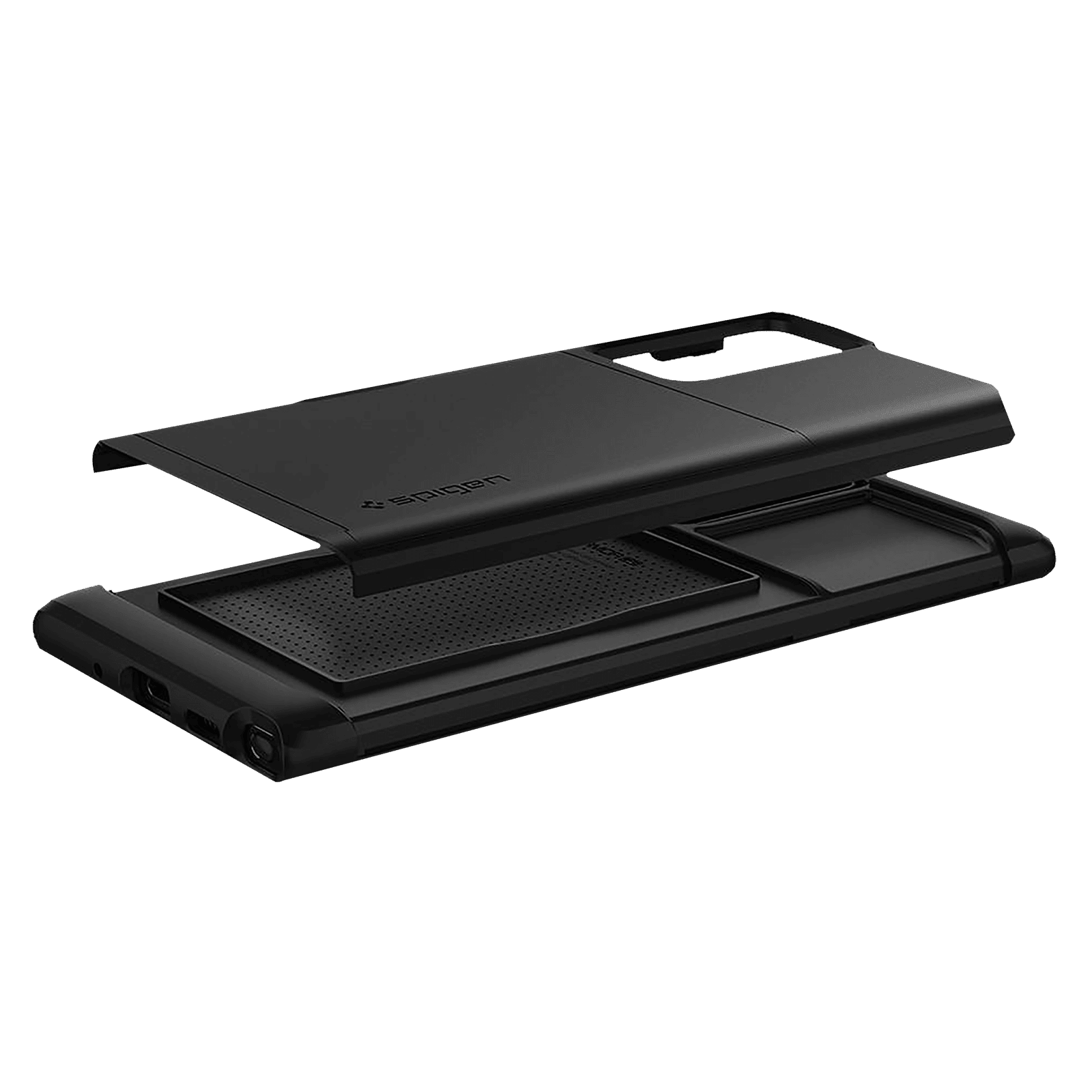 spigen Slim Armor CS TPU & PC Back Case For Galaxy Note 20 Ultra 5G (Air Cushion Technology, ACS01398, Black)_12