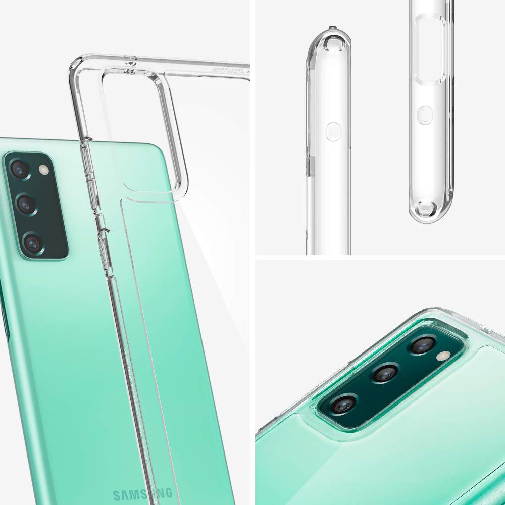 spigen Ultra Hybrid Hard Polycarbonate & TPU Back Cover for SAMSUNG Galaxy S20 FE (Air Cushion Technology, Crystal Clear) spigen Ultra Hybrid Hard Polycarbonate & TPU Back Cover for SAMSUNG Galaxy S20 FE (Air Cushion Technology, Crystal Clear)_9