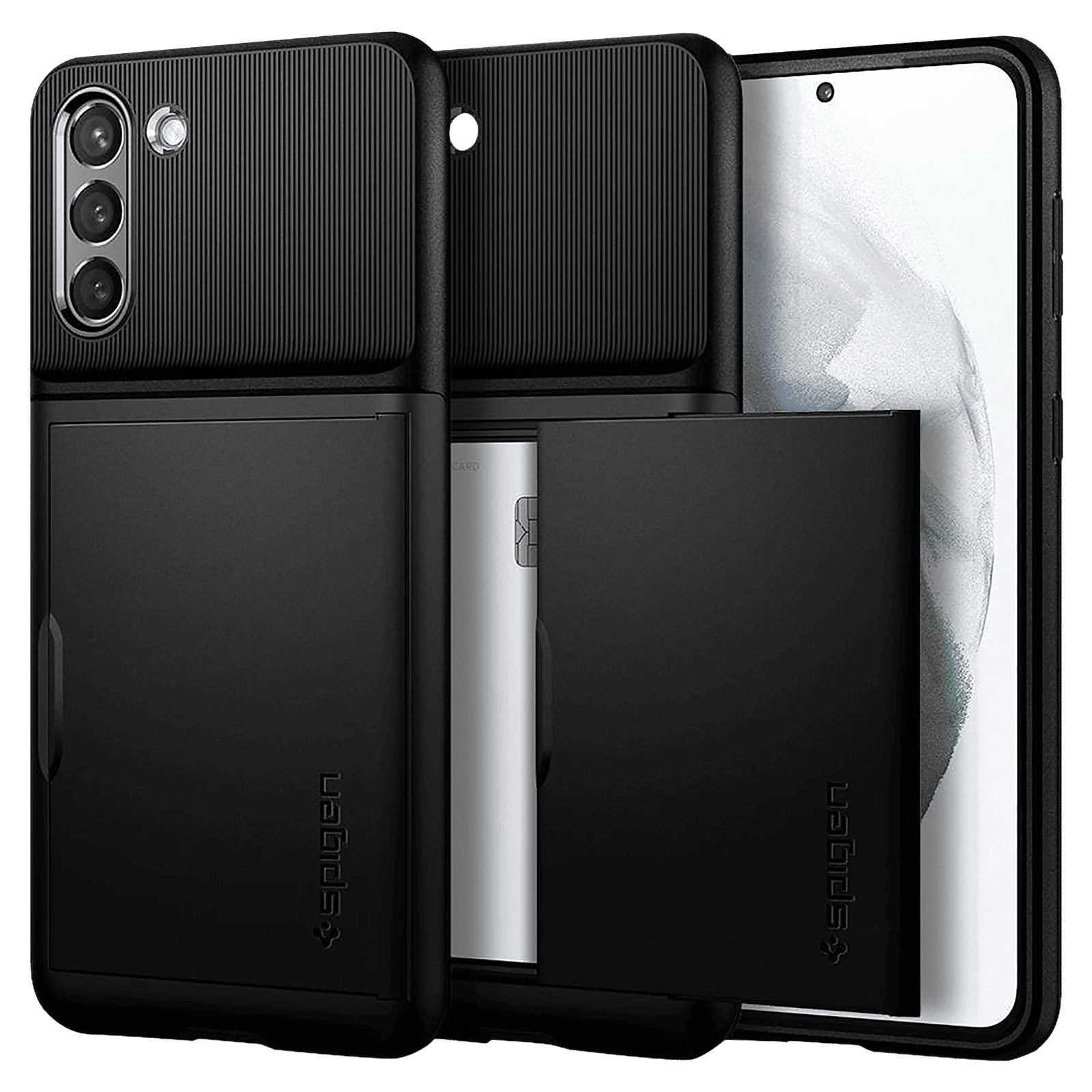 spigen Slim Armor CS Hard & Soft TPU & Polycarbonate Back Cover for SAMSUNG Galaxy S21 (Wireless Charging Compatible, Black) spigen Slim Armor CS Hard & Soft TPU & Polycarbonate Back Cover for SAMSUNG Galaxy S21 (Wireless Charging Compatible, Black)_12