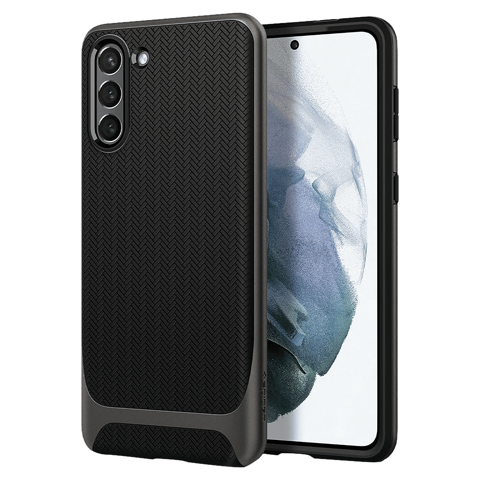 spigen Neo Hybrid TPU & PC Back Case For Galaxy S21 (Compatible With Wireless Charging, ACS02427, Gunmetal)_1