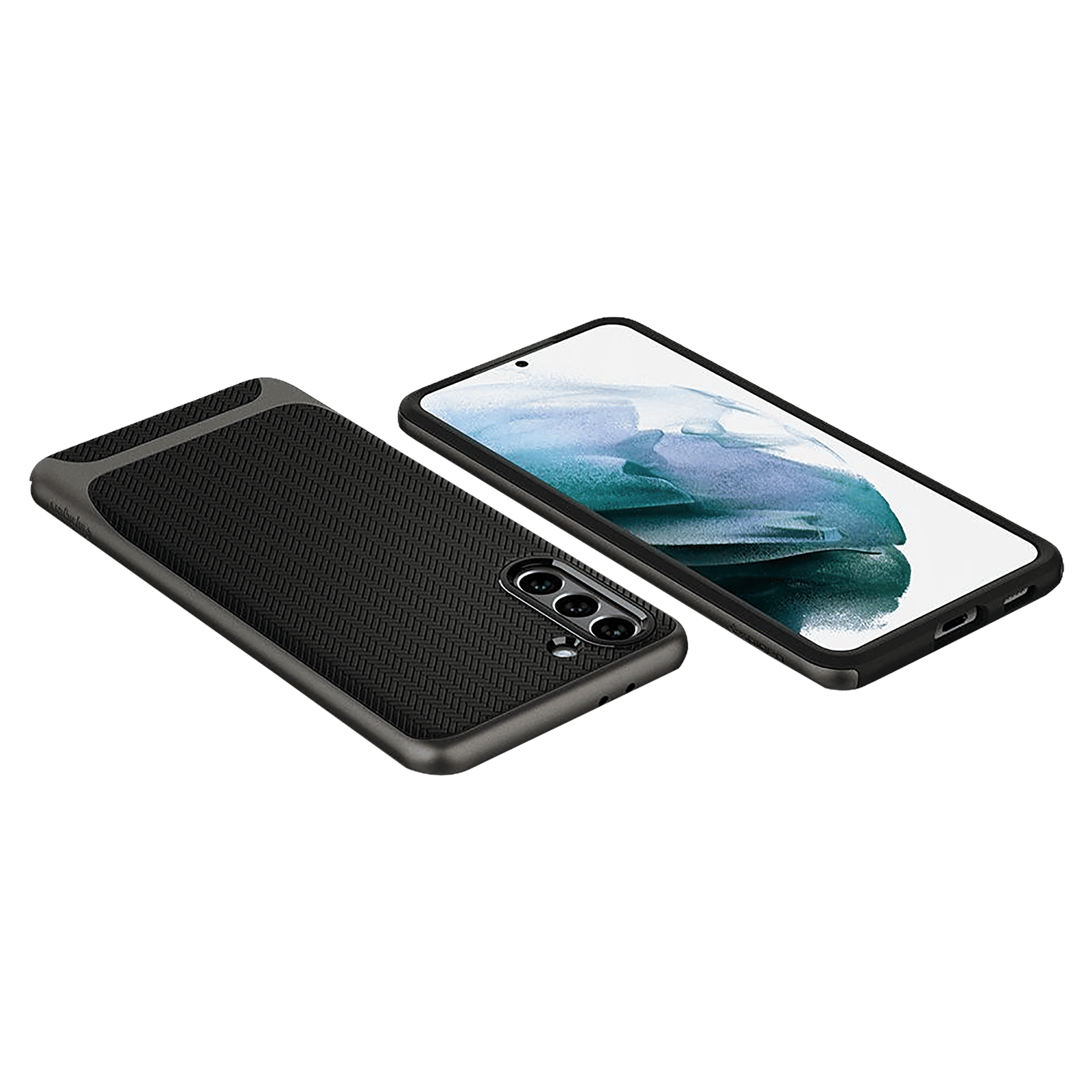 spigen Neo Hybrid TPU & PC Back Case For Galaxy S21 (Compatible With Wireless Charging, ACS02427, Gunmetal)_9