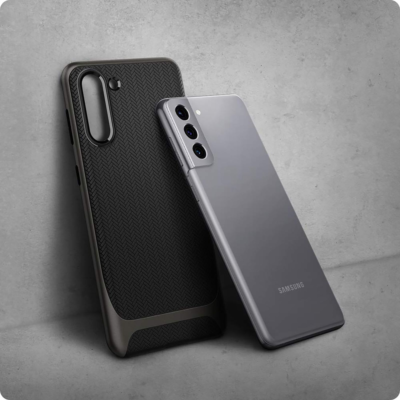 spigen Neo Hybrid TPU & PC Back Case For Galaxy S21 (Compatible With Wireless Charging, ACS02427, Gunmetal)_13