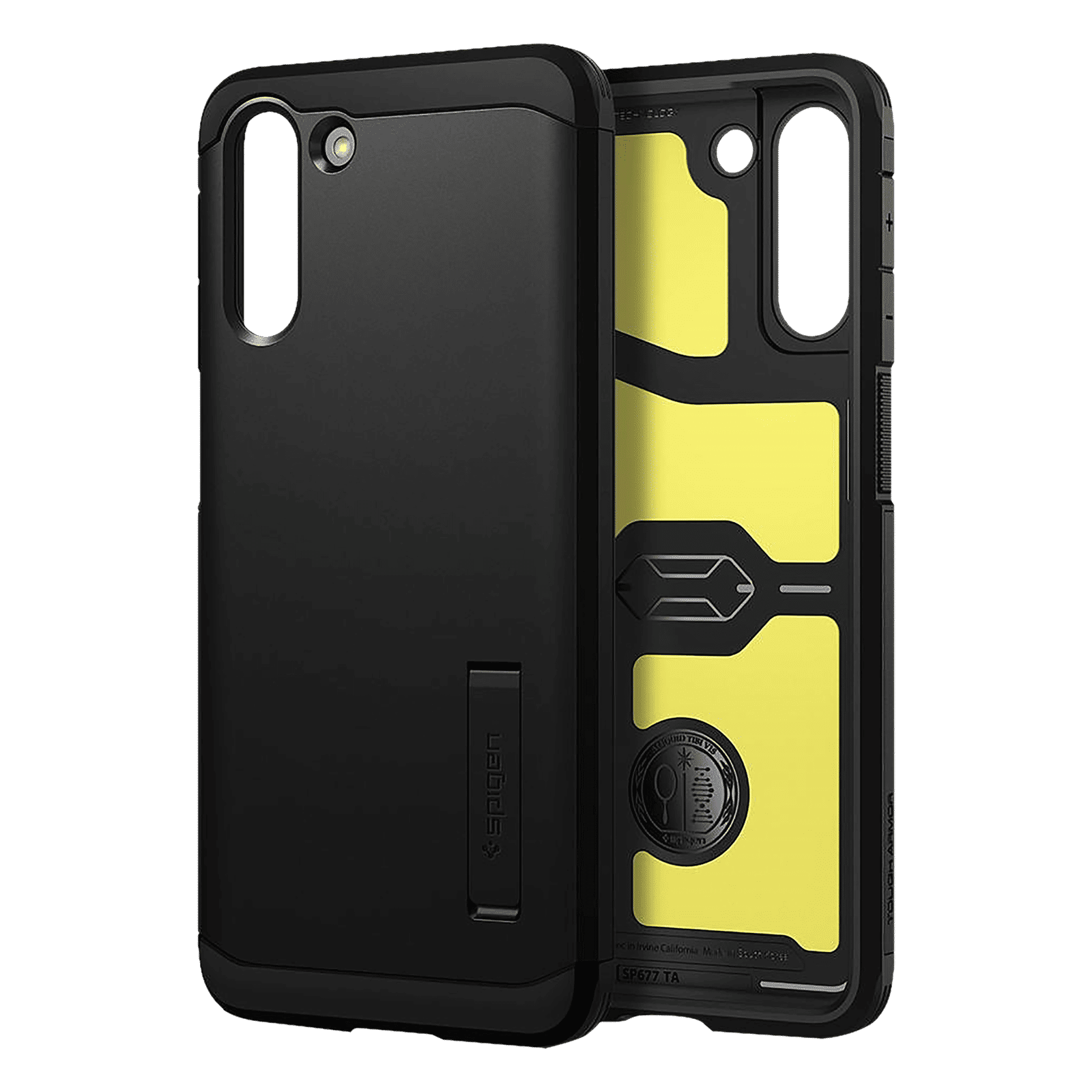 spigen Tough Armor TPU & Polycarbonate Back Case with Stand for SAMSUNG Galaxy S21 (Wireless Charging Compatible, Black) spigen Tough Armor TPU & Polycarbonate Back Case with Stand for SAMSUNG Galaxy S21 (Wireless Charging Compatible, Black)_3