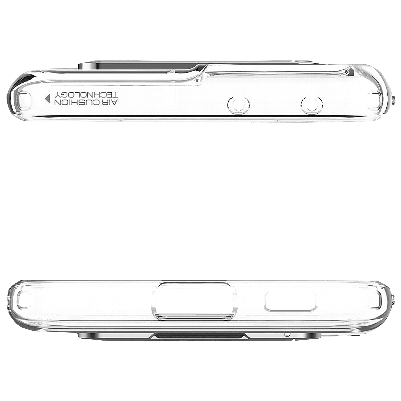 spigen Ultra Hybrid S Hard Polycarbonate & TPU Back Cover for SAMSUNG Galaxy S21 Ultra (Air Cushion Technology, Crystal Clear)_7