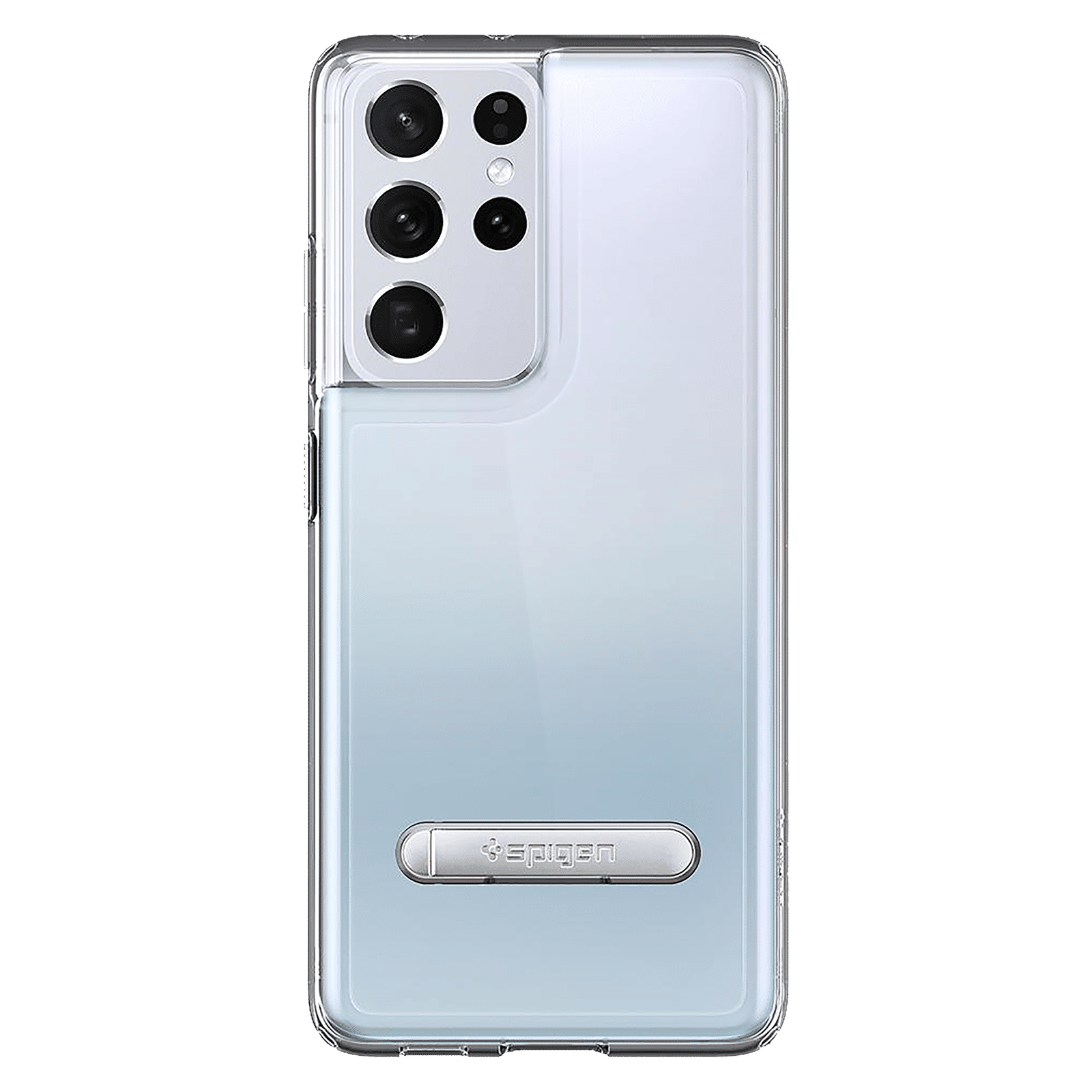 spigen Ultra Hybrid S Hard Polycarbonate & TPU Back Cover for SAMSUNG Galaxy S21 Ultra (Air Cushion Technology, Crystal Clear)_4