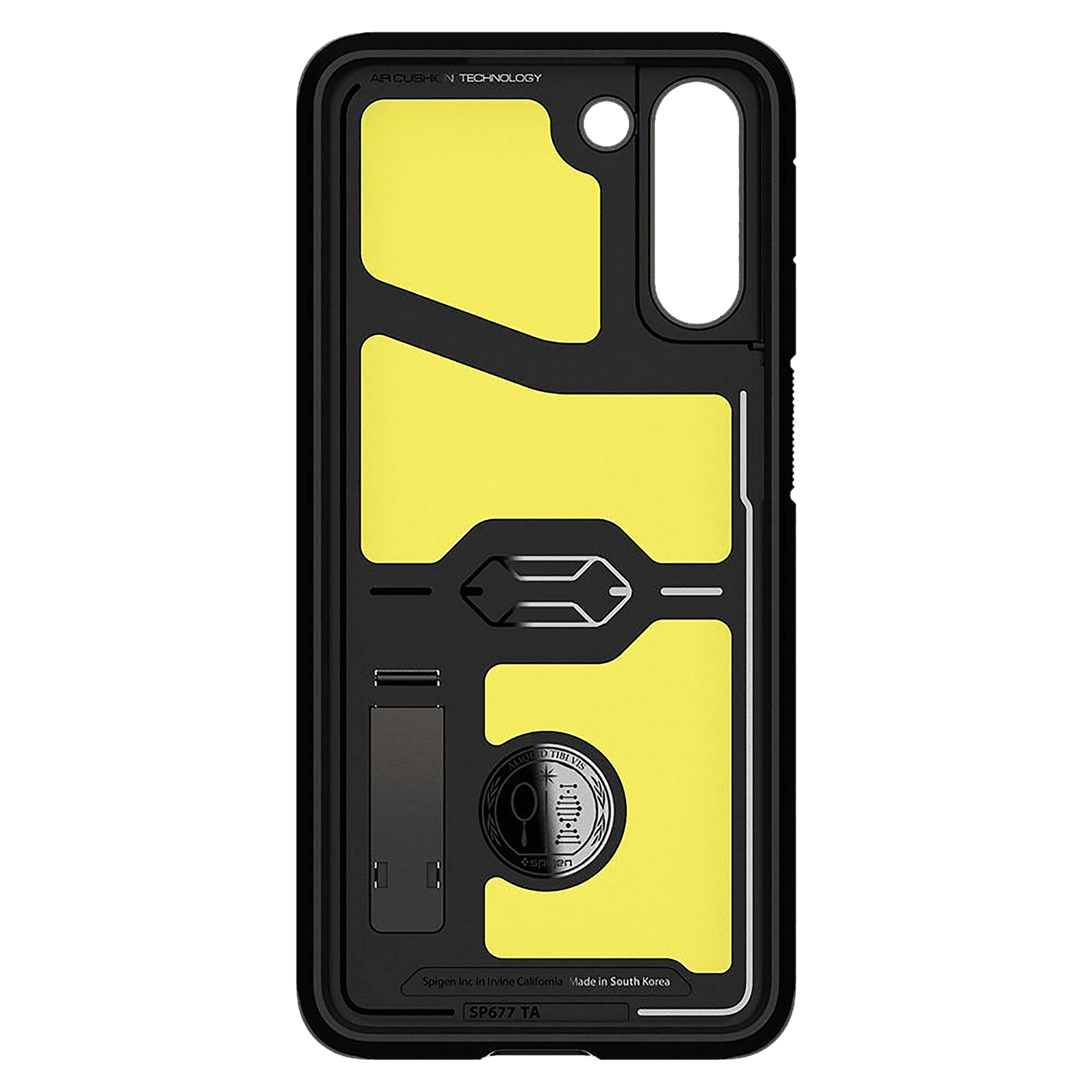 spigen Tough Armor TPU & Polycarbonate Back Case with Stand for SAMSUNG Galaxy S21 Plus (Wireless Charging Compatible, Gunmetal)_5