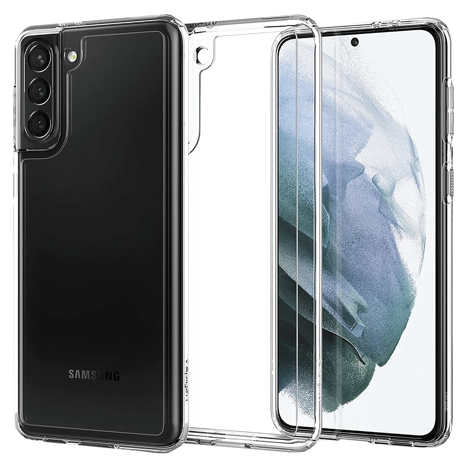 spigen Thin Fit Polycarbonate & TPU Back Cover for SAMSUNG Galaxy S21 Plus (Air Cushion Technology, Crystal Clear) spigen Thin Fit Polycarbonate & TPU Back Cover for SAMSUNG Galaxy S21 Plus (Air Cushion Technology, Crystal Clear)_1