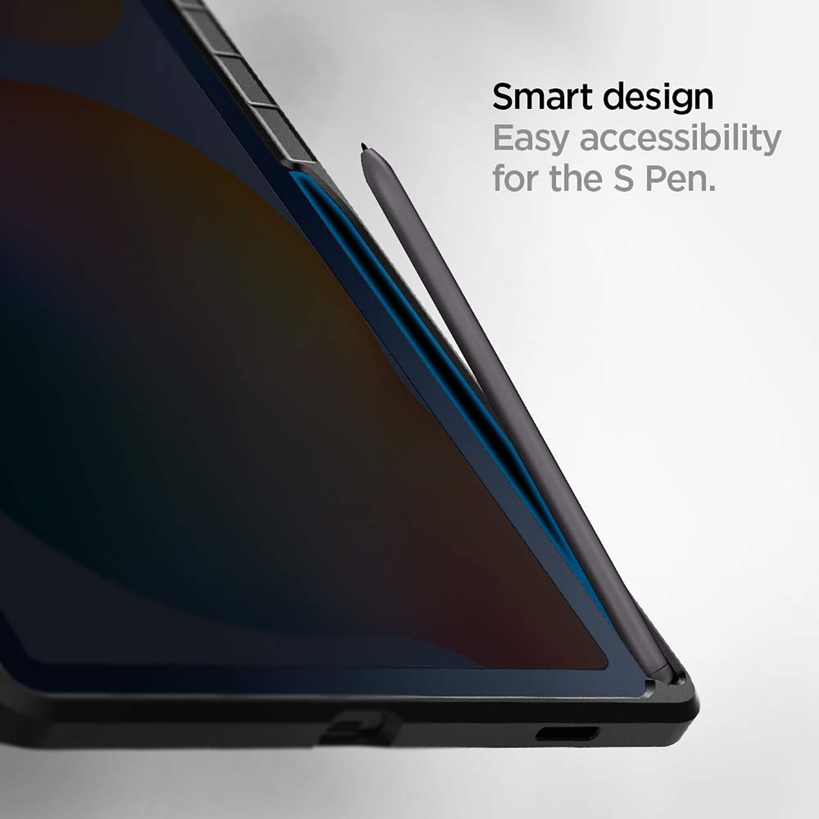 spigen Tough Armor Pro TPU & PC Back Case with Stand for SAMSUNG Galaxy Tab S6 Lite with S Pen Holder (Comfortable Angle, Gunmetal) spigen Tough Armor Pro TPU & PC Back Case with Stand for SAMSUNG Galaxy Tab S6 Lite with S Pen Holder (Comfortable Angle, Gunmetal)_14