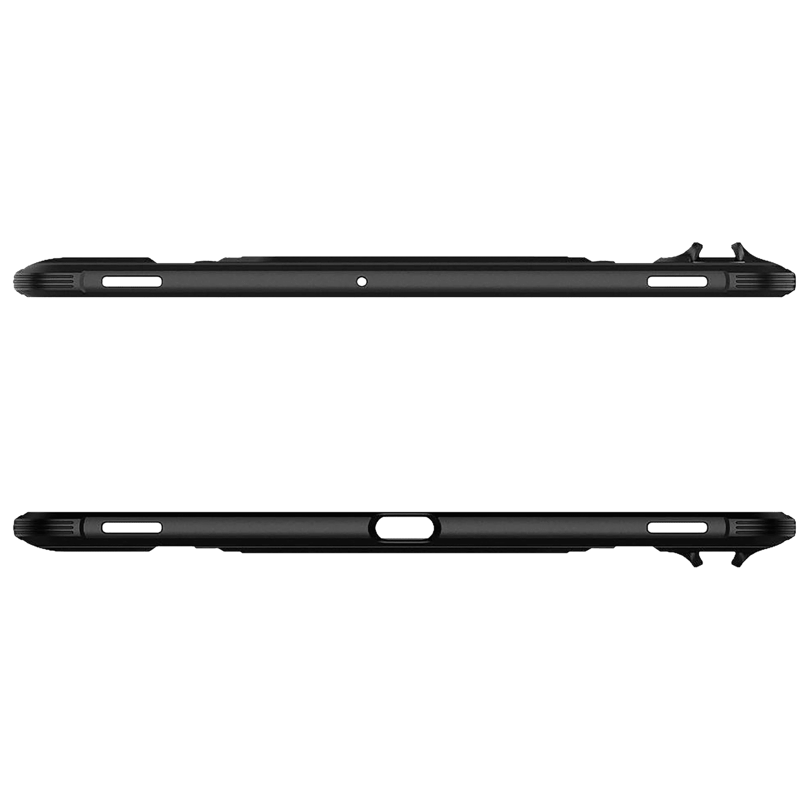spigen Rugged Armor Pro PU Leather & TPU Full Cover Case For Galaxy Tab S7 Plus (Air Cushion Technology, ACS01607, Black)_7