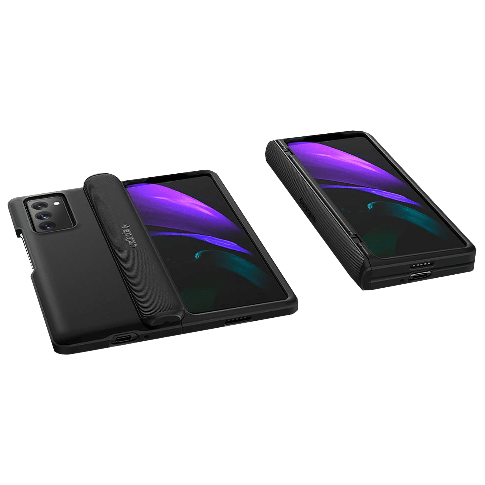 spigen Slim Armor Pro TPU & Polycarbonate Back Cover for SAMSUNG Galaxy Z Fold 2 (Wireless Charging Compatible, Black) spigen Slim Armor Pro TPU & Polycarbonate Back Cover for SAMSUNG Galaxy Z Fold 2 (Wireless Charging Compatible, Black)_19