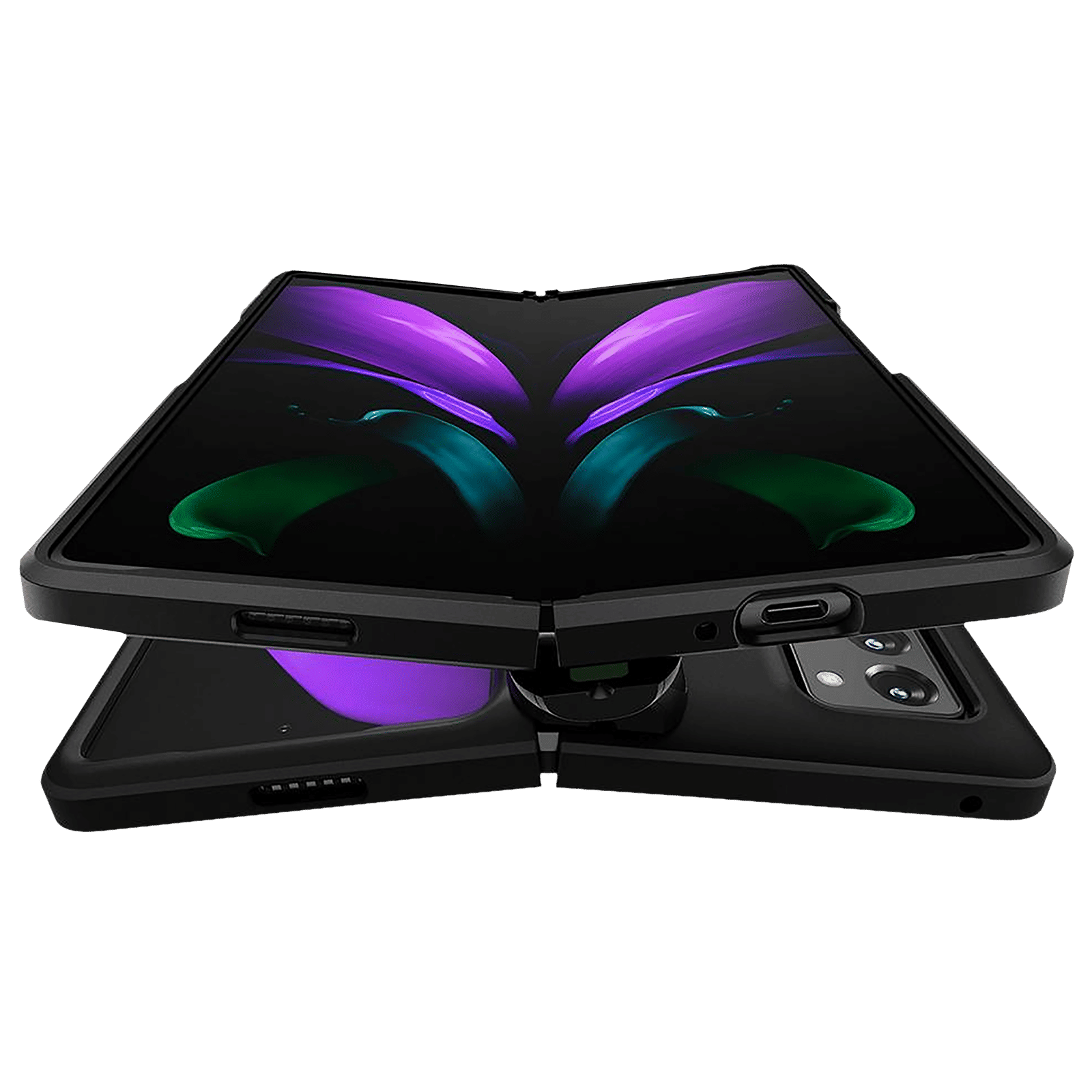 spigen Slim Armor Pro TPU & Polycarbonate Back Cover for SAMSUNG Galaxy Z Fold 2 (Wireless Charging Compatible, Black) spigen Slim Armor Pro TPU & Polycarbonate Back Cover for SAMSUNG Galaxy Z Fold 2 (Wireless Charging Compatible, Black)_4