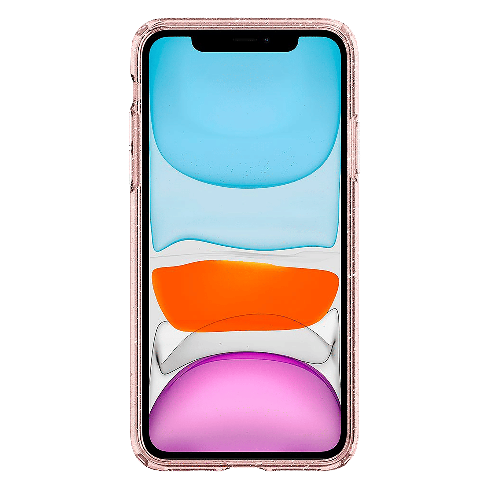 spigen Liquid Crystal Glitter TPU Back Cover for Apple iPhone 11 (Wireless Charging Compatible, Rose Quartz) spigen Liquid Crystal Glitter TPU Back Cover for Apple iPhone 11 (Wireless Charging Compatible, Rose Quartz)_3