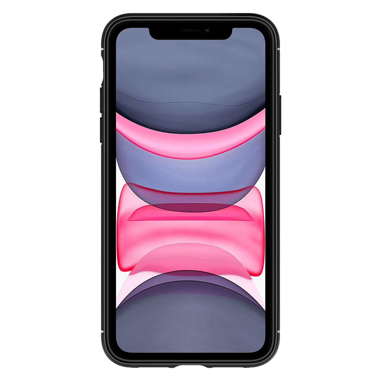 spigen Rugged Armor TPU Back Cover for Apple iPhone 11 (Air Cushion Technology, Matte Black)_3