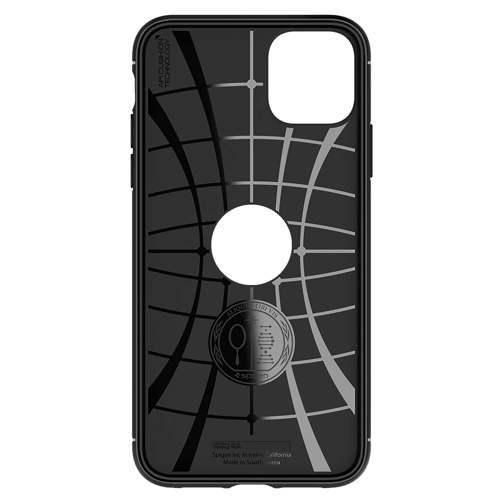 spigen Rugged Armor TPU Back Cover for Apple iPhone 11 (Air Cushion Technology, Matte Black)_5