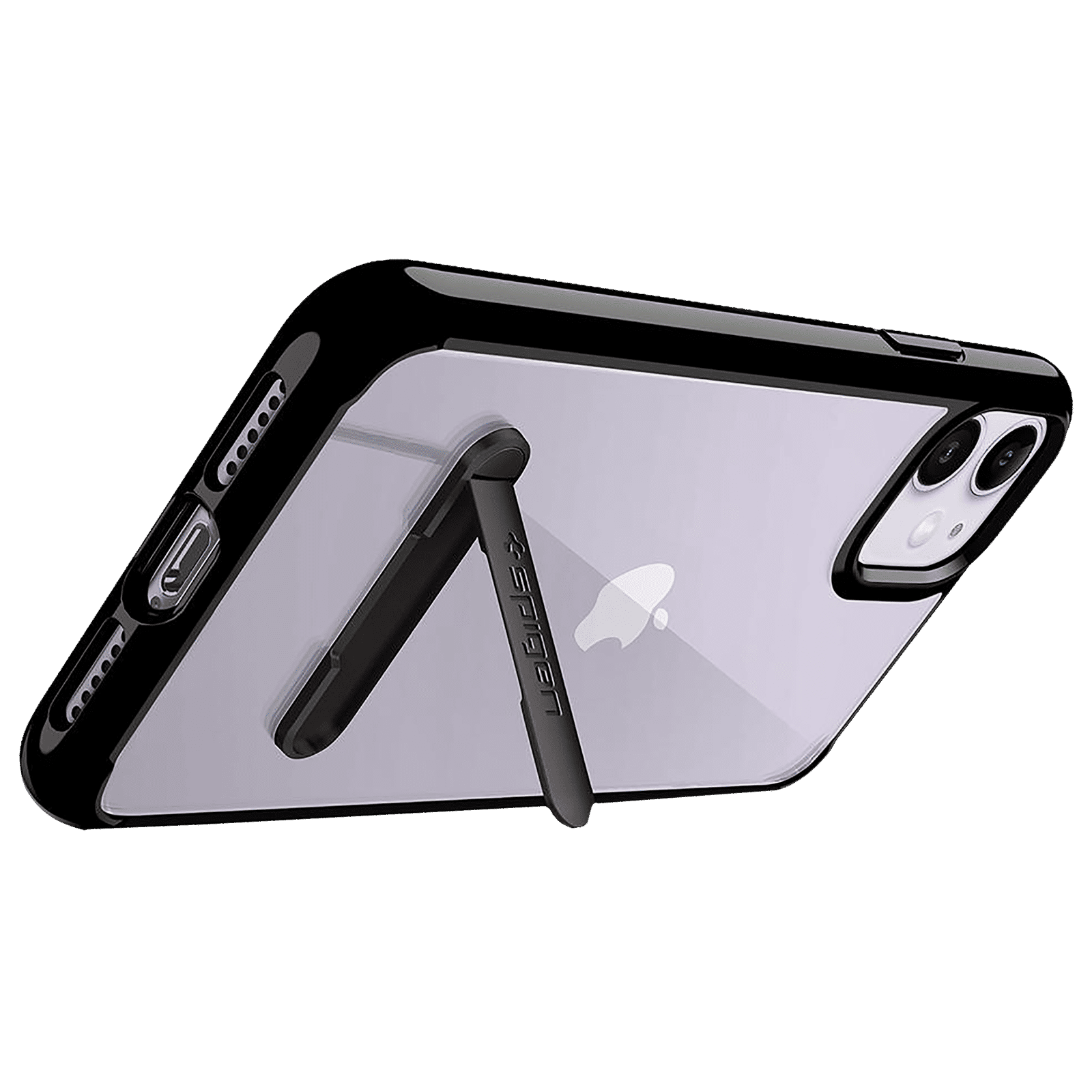 spigen Ultra Hybrid S Hard Polycarbonate & TPU Back Cover for Apple iPhone 11 (Supports Wireless Charging, Jet Black) spigen Ultra Hybrid S Hard Polycarbonate & TPU Back Cover for Apple iPhone 11 (Supports Wireless Charging, Jet Black)_7