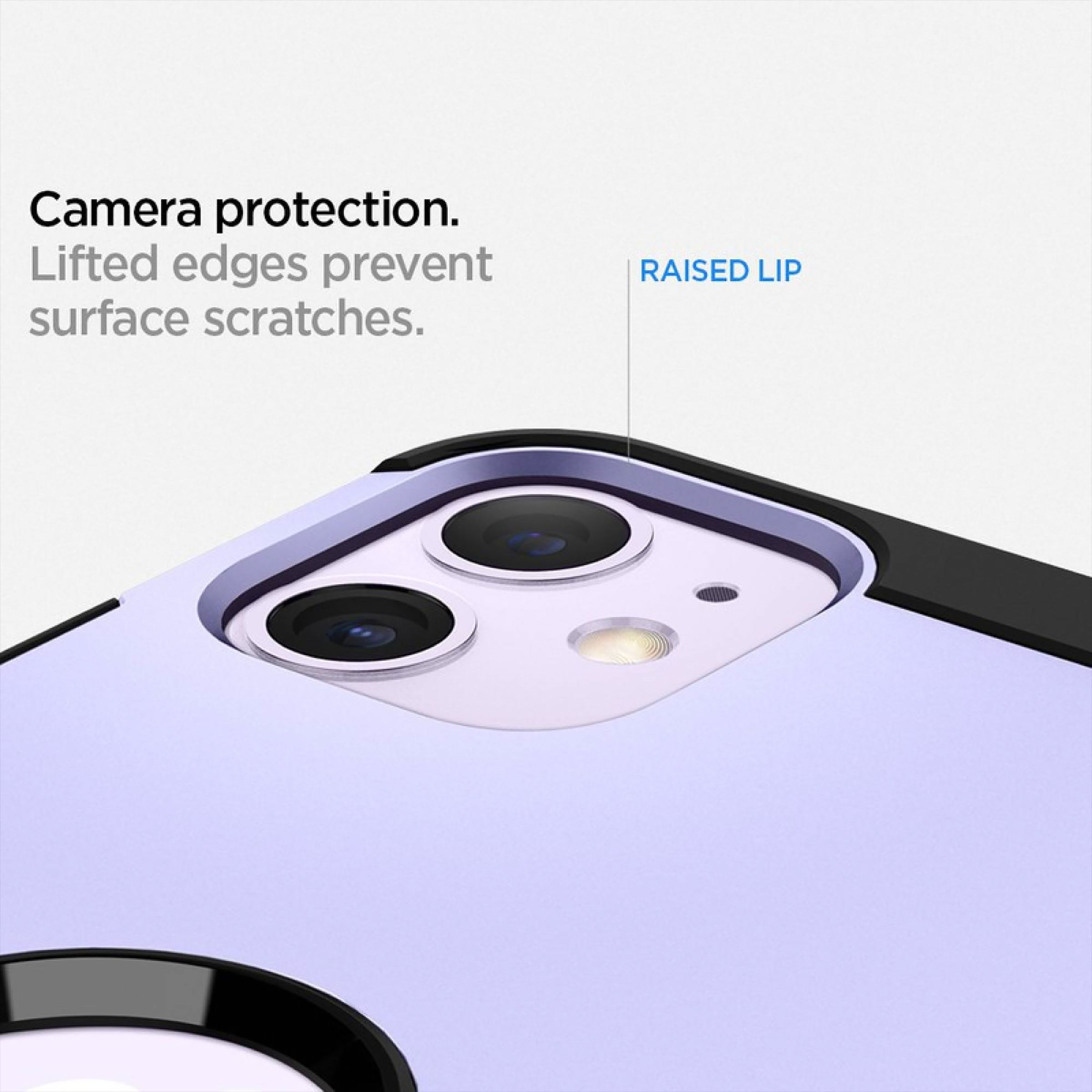 spigen Tough Armor TPU & PC Back Case For iPhone 11 (Air Cushion Technology, ACS00409, Purple)_5