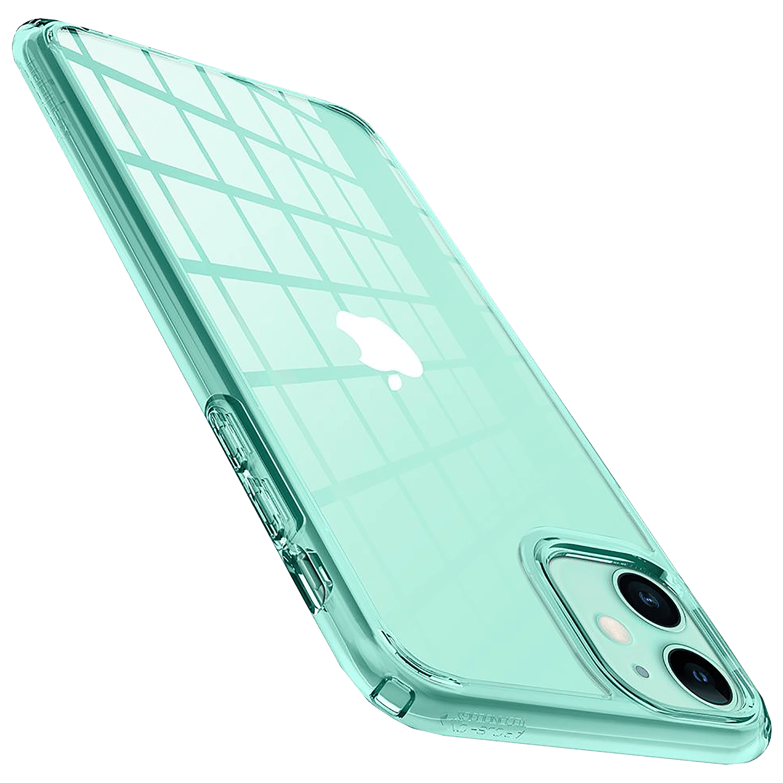spigen Ultra Hybrid TPU & Polycarbonate Back Cover for Apple iPhone 11 (Air Cushion Technology, Green Crystal)_7