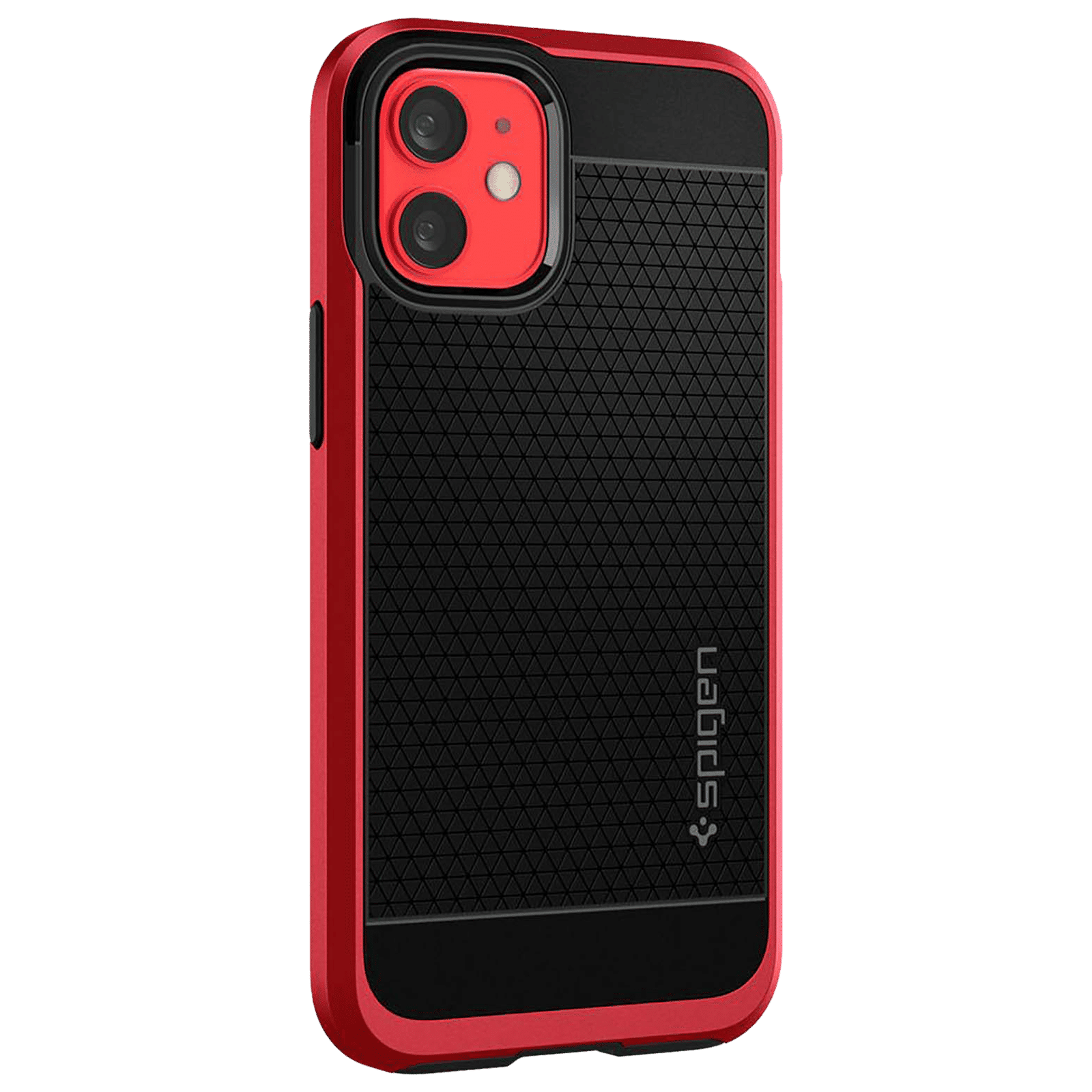 spigen Neo Hybrid TPU & Polycarbonate Back Cover for Apple iPhone 12 Mini (Wireless Charging Compatible, Red)_9