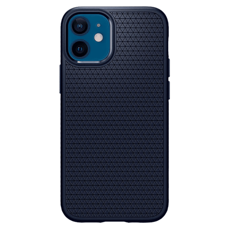 spigen Liquid Air TPU Back Cover for Apple iPhone 12 Mini (Supports Wireless Charging, Navy Blue) spigen Liquid Air TPU Back Cover for Apple iPhone 12 Mini (Supports Wireless Charging, Navy Blue)_7