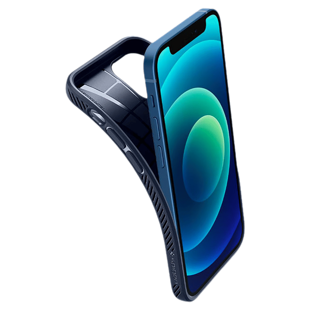 spigen Liquid Air TPU Back Cover for Apple iPhone 12 Mini (Supports Wireless Charging, Navy Blue) spigen Liquid Air TPU Back Cover for Apple iPhone 12 Mini (Supports Wireless Charging, Navy Blue)_10