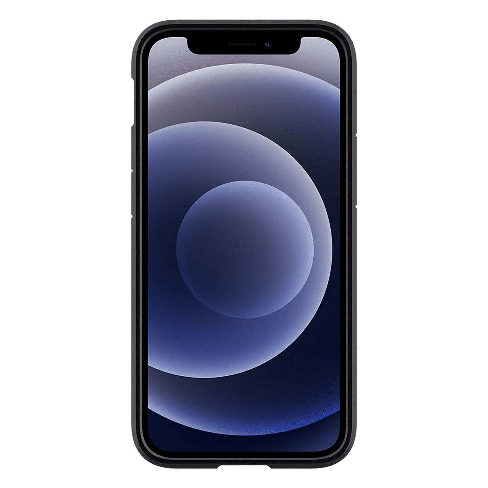 spigen Ultra Hybrid TPU & Polycarbonate Back Cover for Apple iPhone 12 Mini (Air Cushion Technology, Matte Black)_3
