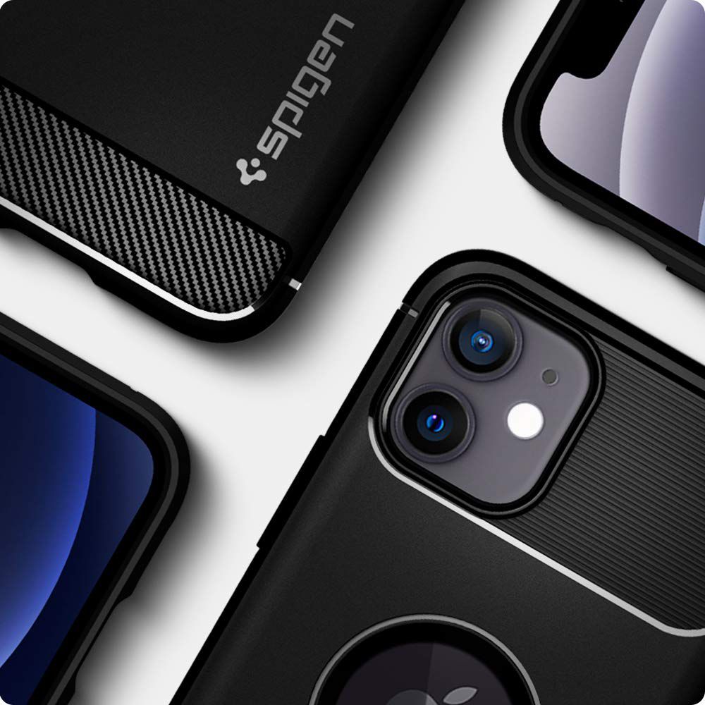 spigen Rugged Armor TPU Back Cover for Apple iPhone 12 Mini (Wireless Charging Compatible, Matte Black) spigen Rugged Armor TPU Back Cover for Apple iPhone 12 Mini (Wireless Charging Compatible, Matte Black)_13