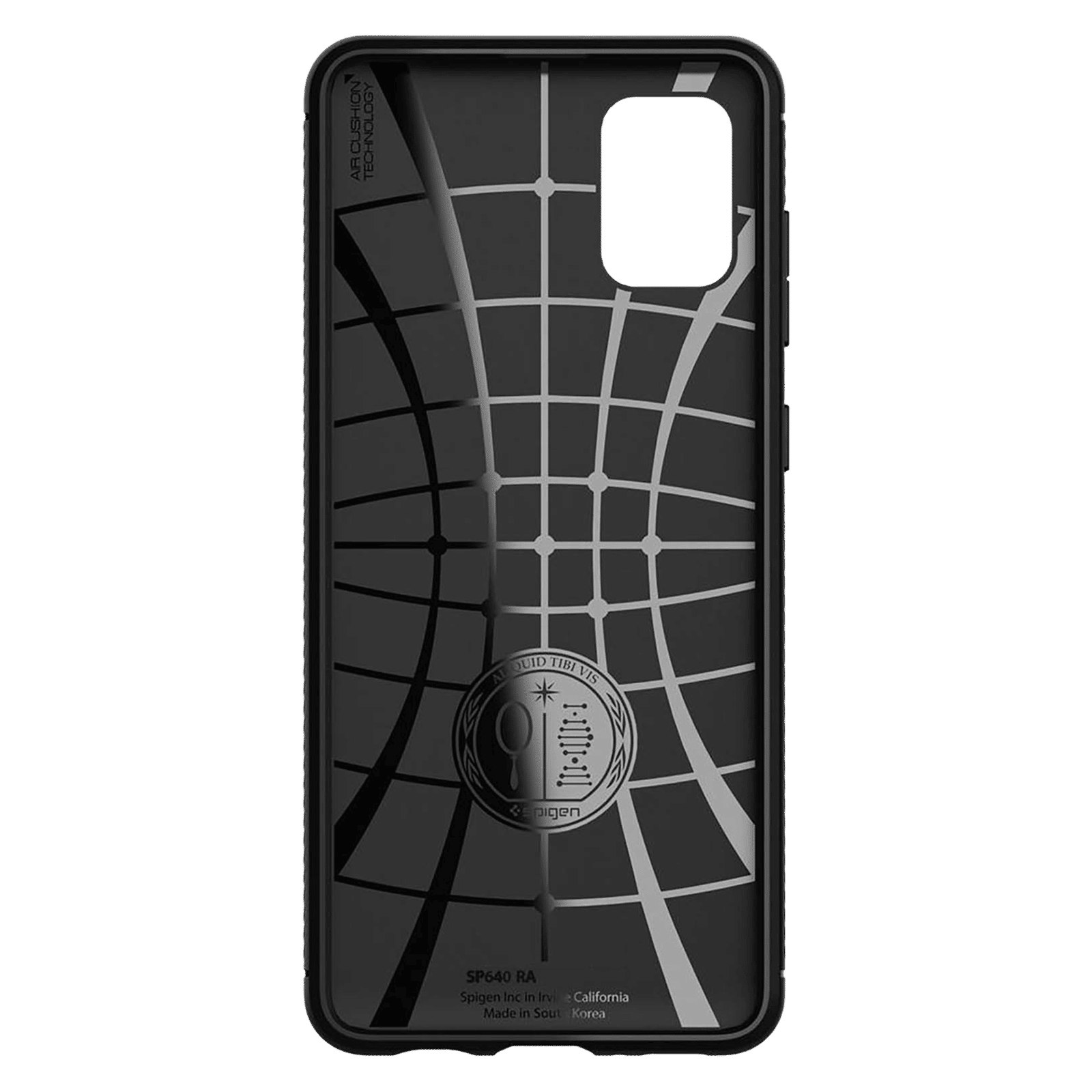 spigen Rugged Armor Soft TPU Back Cover for SAMSUNG Galaxy A31 (Air Cushion Technology, Matte Black)_5